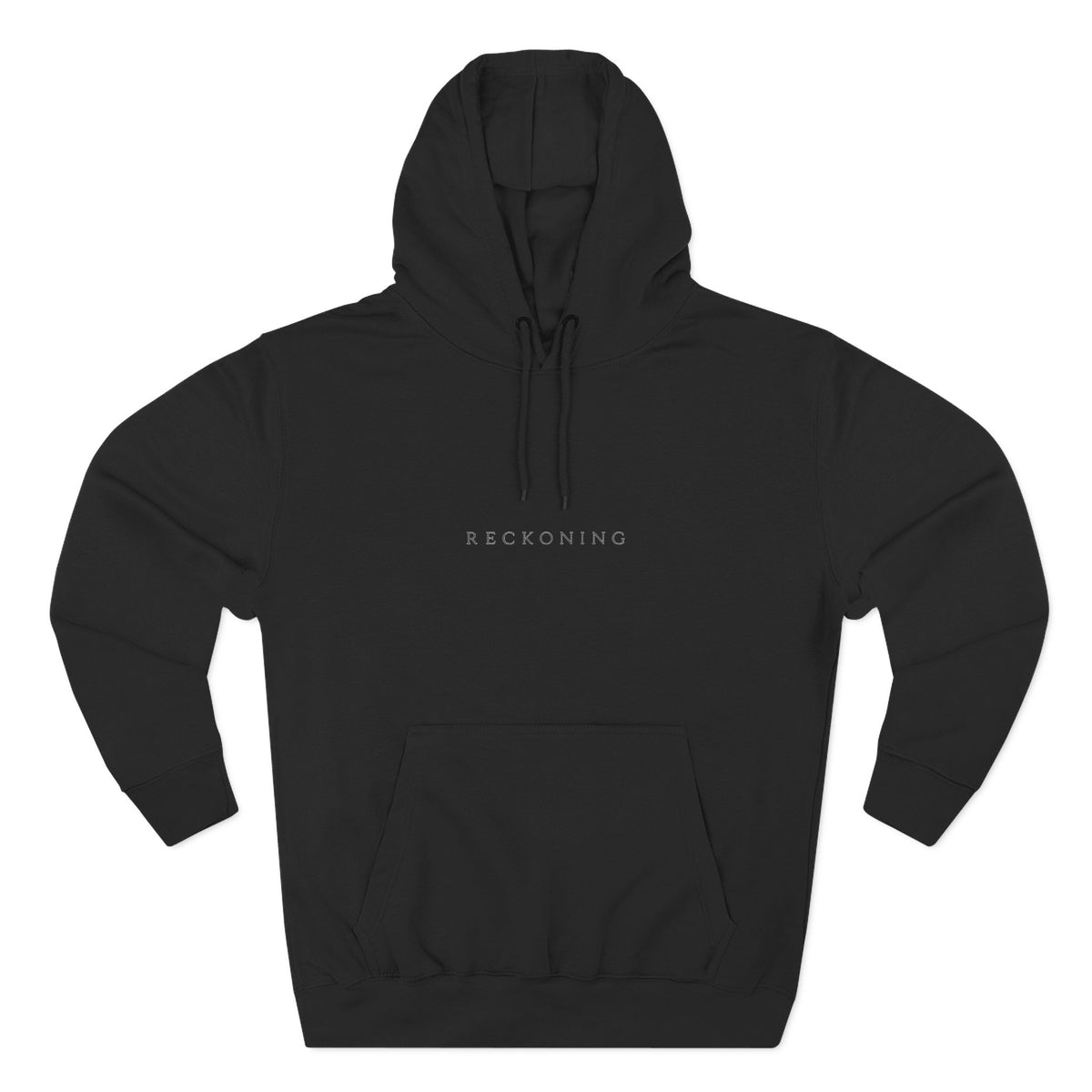 Black Wolf Portrait Hoodie — 'Someone I Choose Who' Graphic Fleece Hoodie