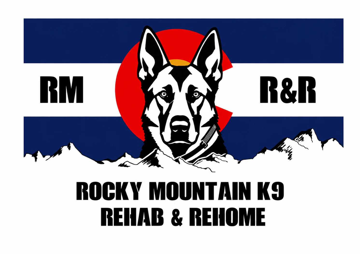 Rocky Mountain K9 Rehab & Rehome logo