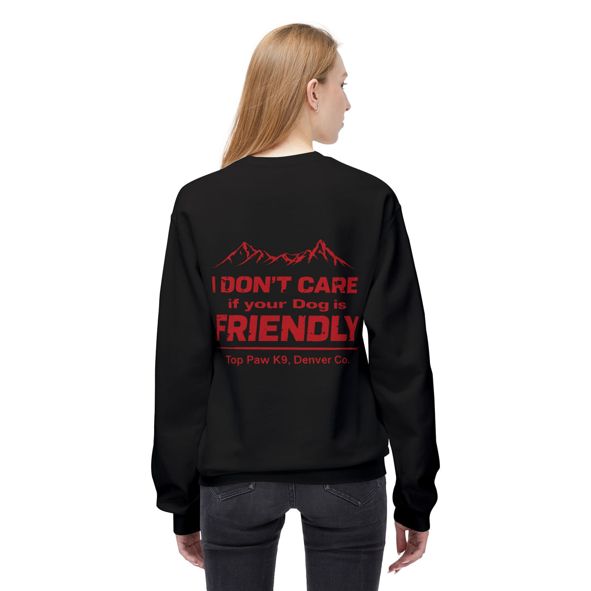 Not Friendly — Crewneck Sweatshirt