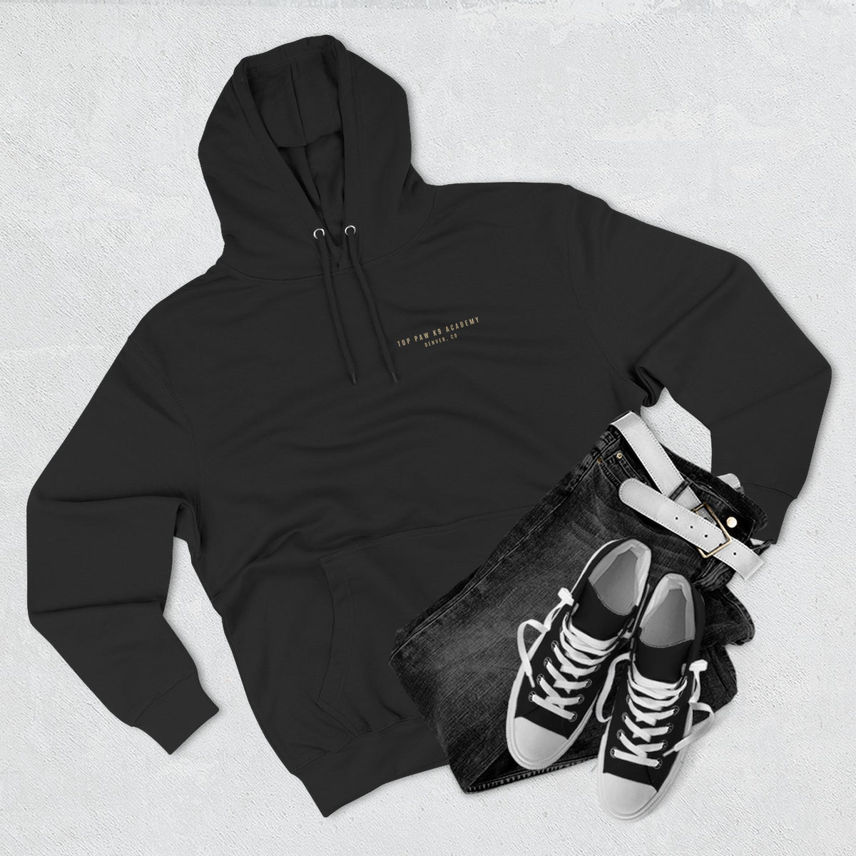 Built on Trust Hoodie — Silhouette K9 Handler Dog Lover Fleece Pullover