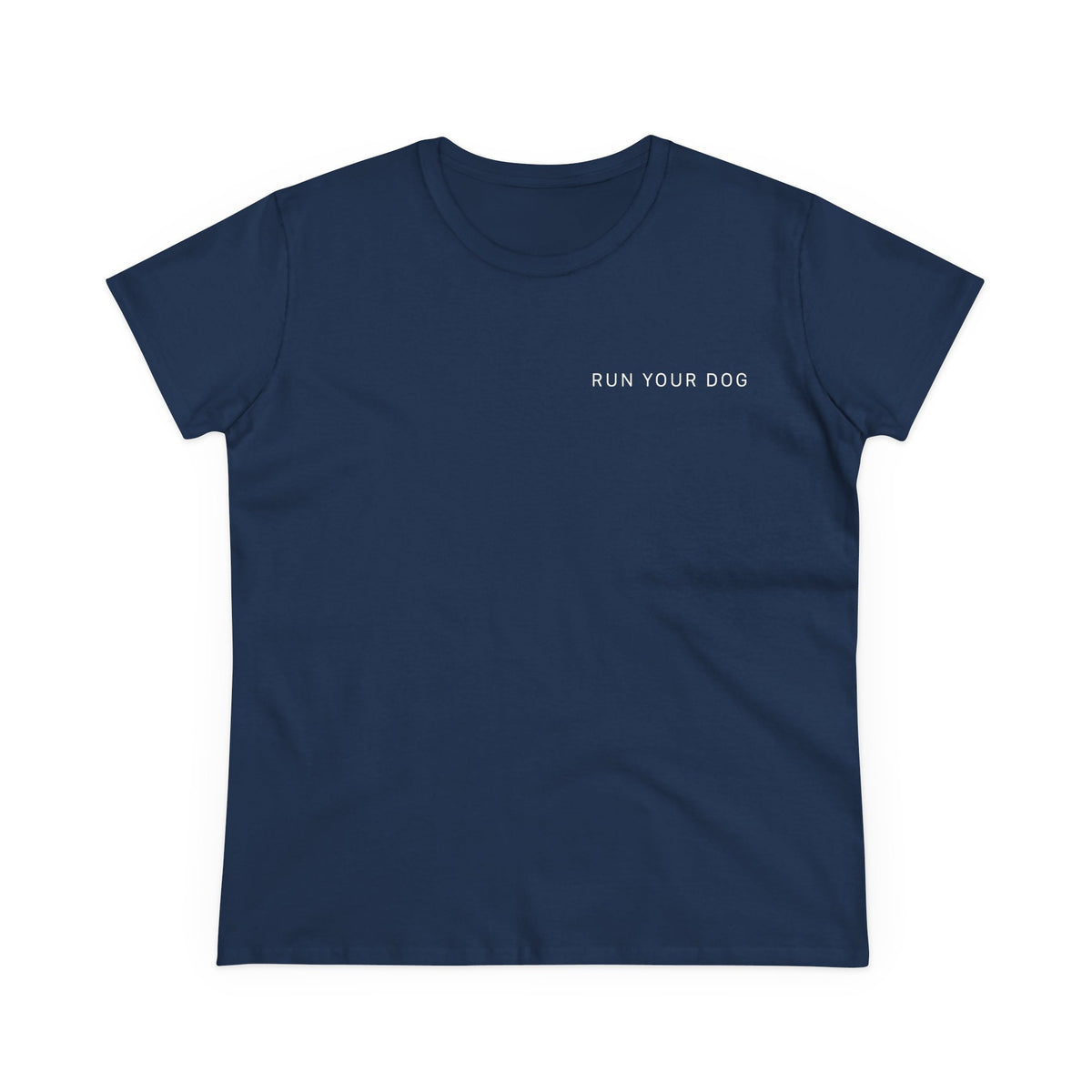 Copy of Women's Tee — Woman Walking Dog Silhouette Sunset Graphic